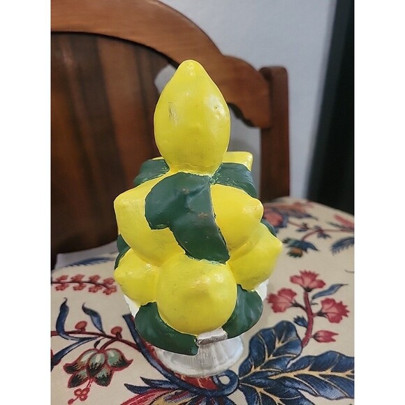 Vintage Italian Majolica STYLE Pottery Lemon Basket Topiary Handmade Handpainted - Picture 2 of 4
